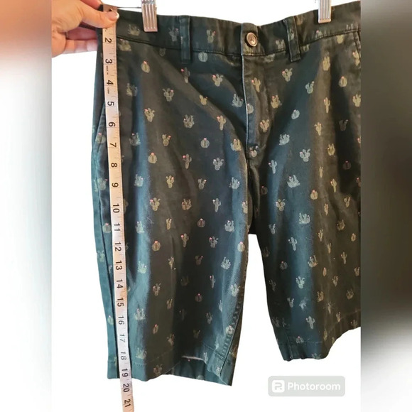 Hawker Rye Men's Chino Shorts Long Flat Front  Size 28x11 Vintage retro Unisex - Picture 7 of 10